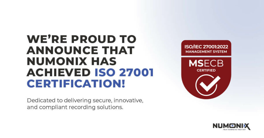 250109 Numonix Linkedin Post R1(1)Numonix Achieves ISO 27001 Certification, Demonstrating Commitment to Information Security ExcellencePress Releases | Numonix